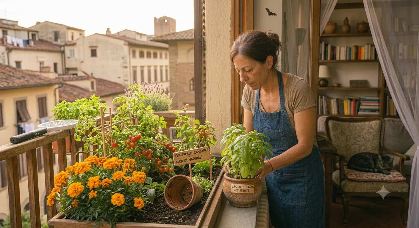 Orto sul Balcone e Zanzare: Come Allontanarle Naturalmente (Senza Pesticidi)