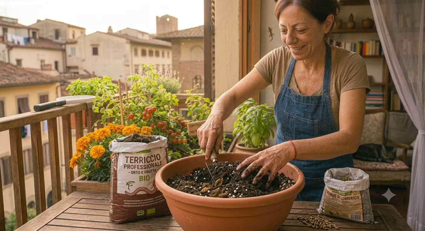 Terriccio e Concime per l'Orto in Balcone: Guida alla Nutrizione delle Piante
