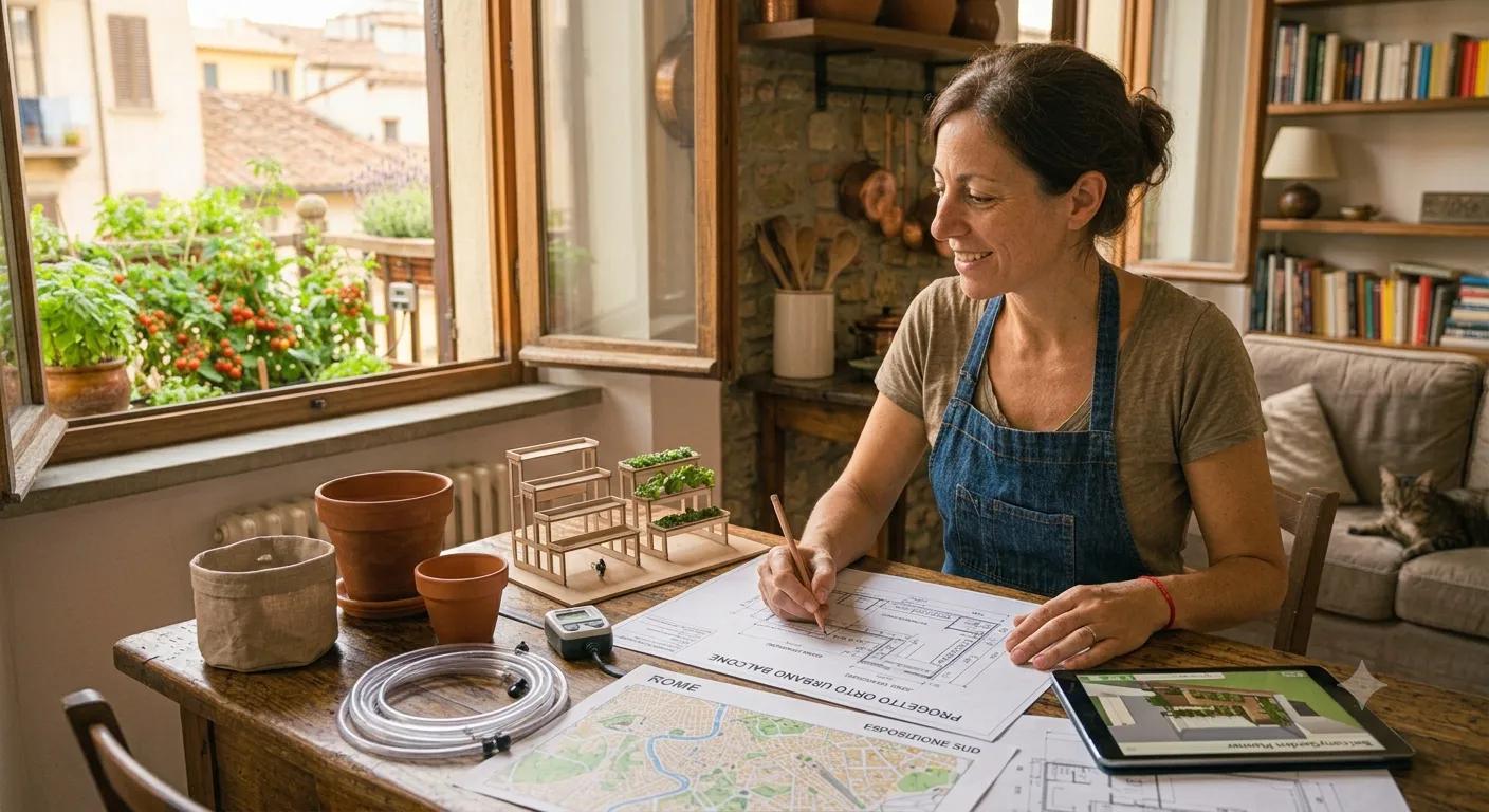 Progettare l'Orto in Balcone: Organizzare Spazi, Luci e Pesi